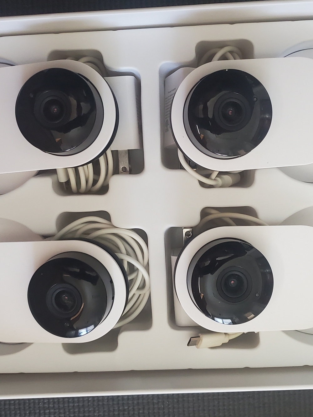 YI Home 2K PRO Security Cameras – 4 Camera Family Pack – Like New